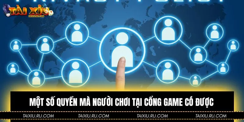 Một số quyền mà người chơi tại cổng game có được