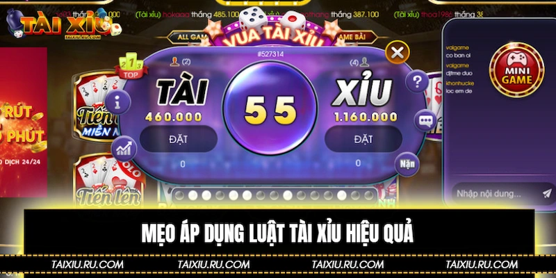 Mẹo áp dụng luật Tài Xỉu hiệu quả